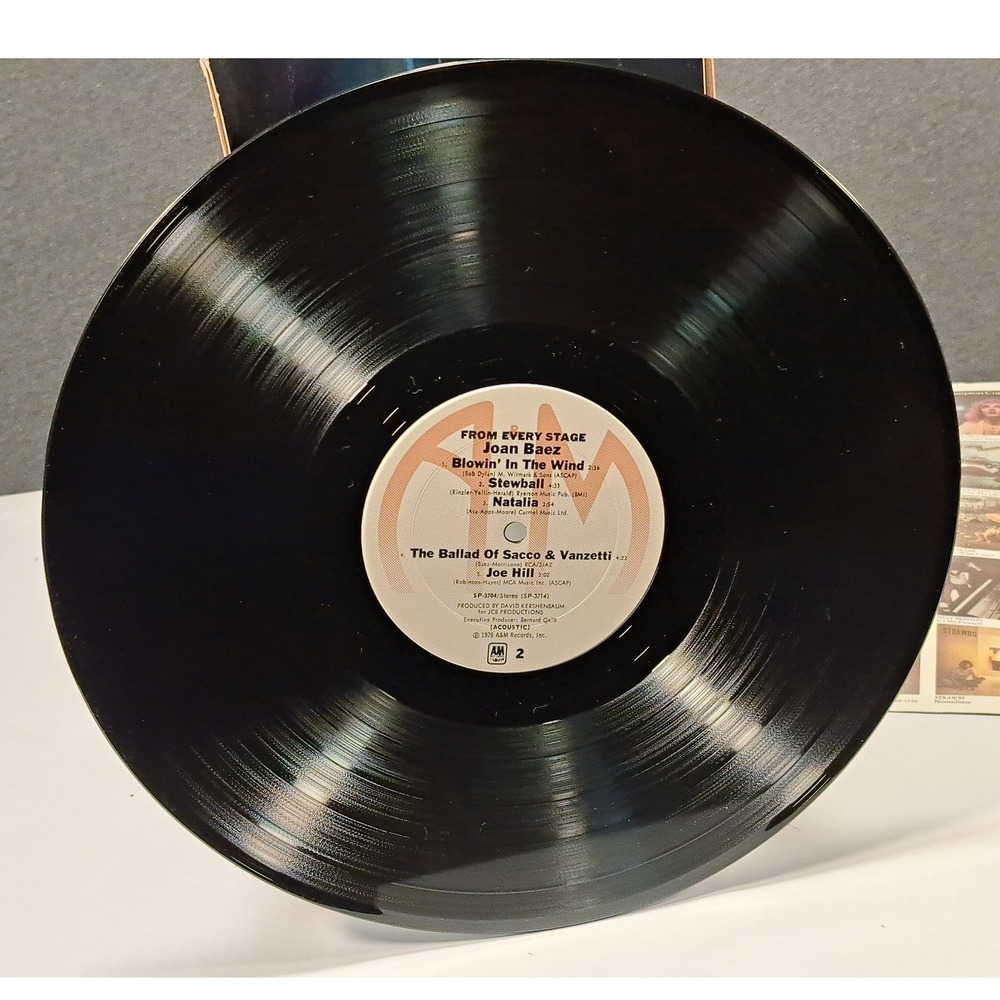 Joan Baez From Every Stage 1976 Live Double Vinyl LP A&M SP-3704 Folk Album - Picture 8 of 13